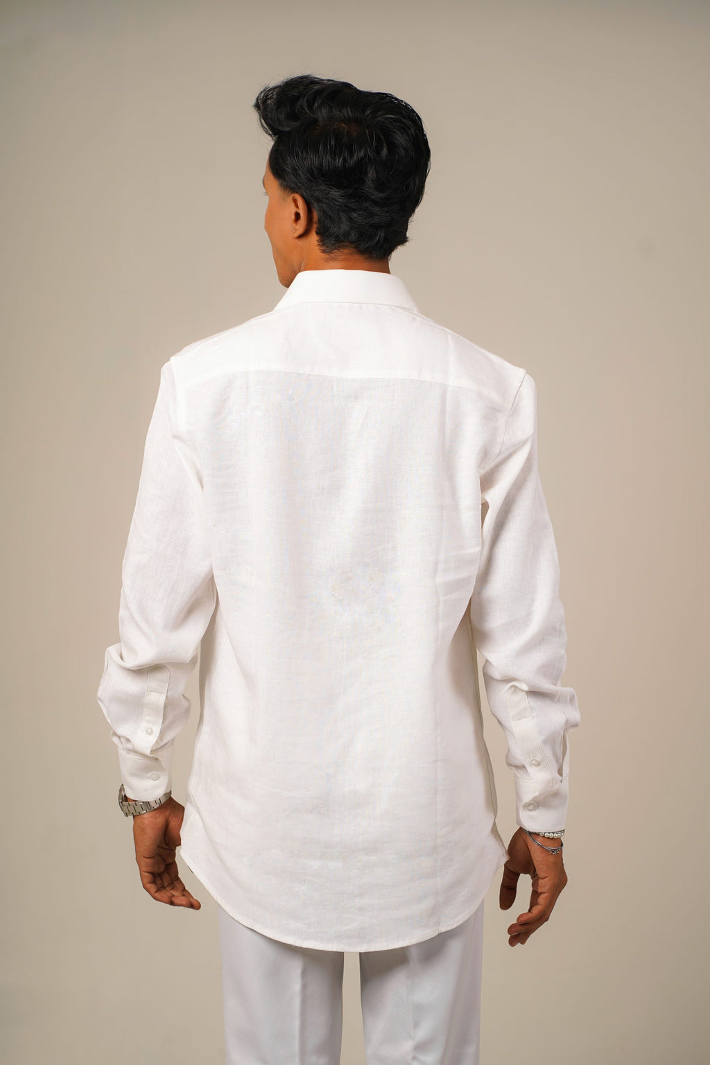Pure Linen Shirt – White
